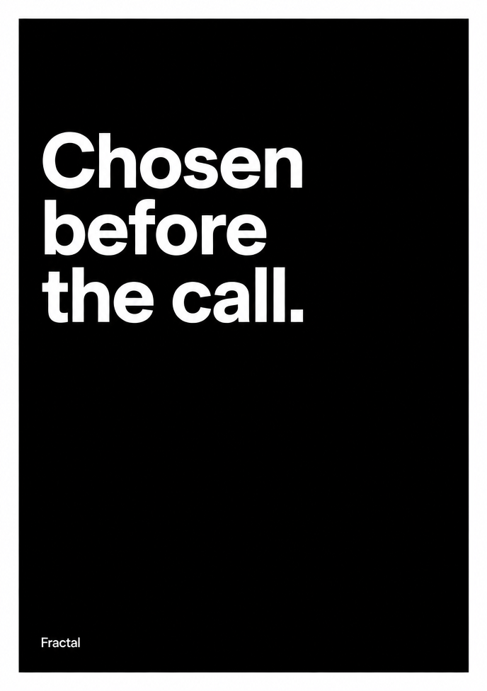 Chosen before the call, PDF cover