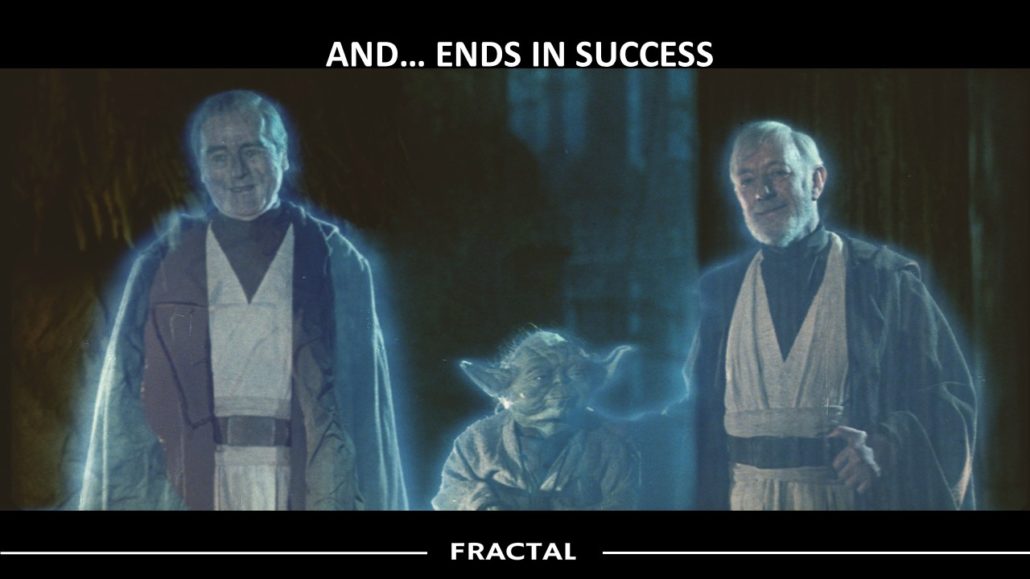 AND….IT ENDS IN SUCCESS SLIDE